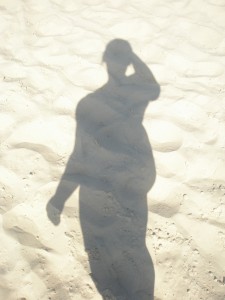 The shadow of me before